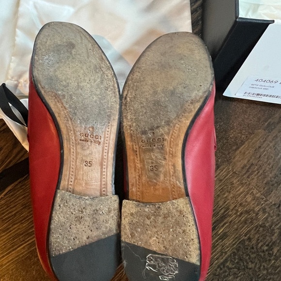 Gucci Jordan loafer size 5 in red - Picture 4 of 9